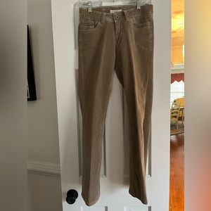 Christopher Blue light brown corduroy cotton, and stretch pants!– gently loved!